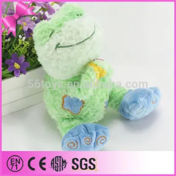 factory price wholesale soft stuffed green crazy plush jumping frog toy