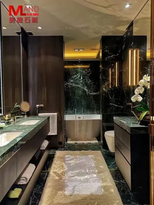 Factory Direct Sales Natural Luxury Marble Prada Green Stone Flooring