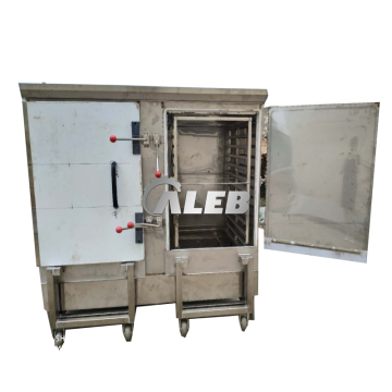 Gabinetto di riso automatico a gas commerciale con carrello in vendita