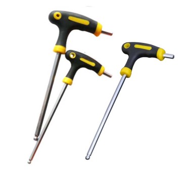 Premium TPR Handle Allen Key with Flat Ball End and Hexagonal Wrench in T Type - 2-10mm