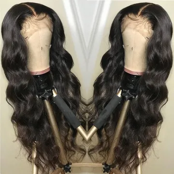 Best Wigs 40 Inch 13x4 Transparent Lace Frontal 100% Human Hair Virgin Natural Body Wave Wigs Human Hair