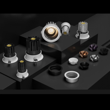 Aluminum Adjustable Recessed Mounted LED Spotlight - Beam Angle Changeable Ceiling Spot Light