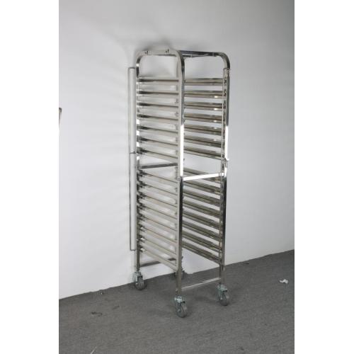 Commerce stainless steel single-line tray trolley