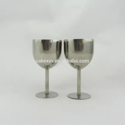 Stainless steel metal goblet