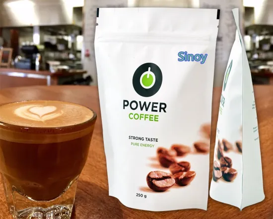 Custom Size Flexible Packaging Ziplock Doypack Coffee Pouch For Coffee Packaging