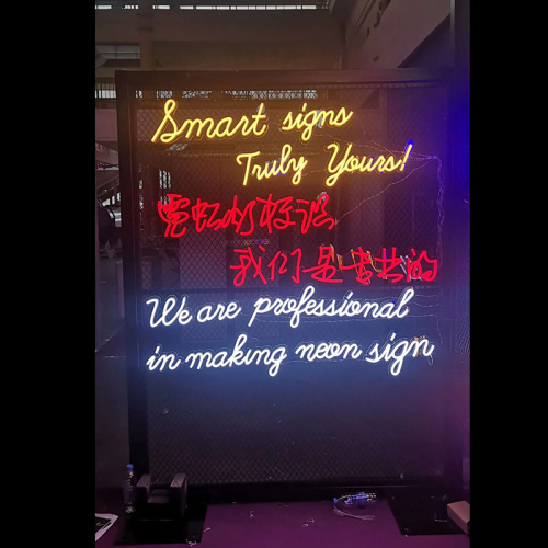 EXHIBITION AD LED NEON ILLUMINATED SIGNAGE