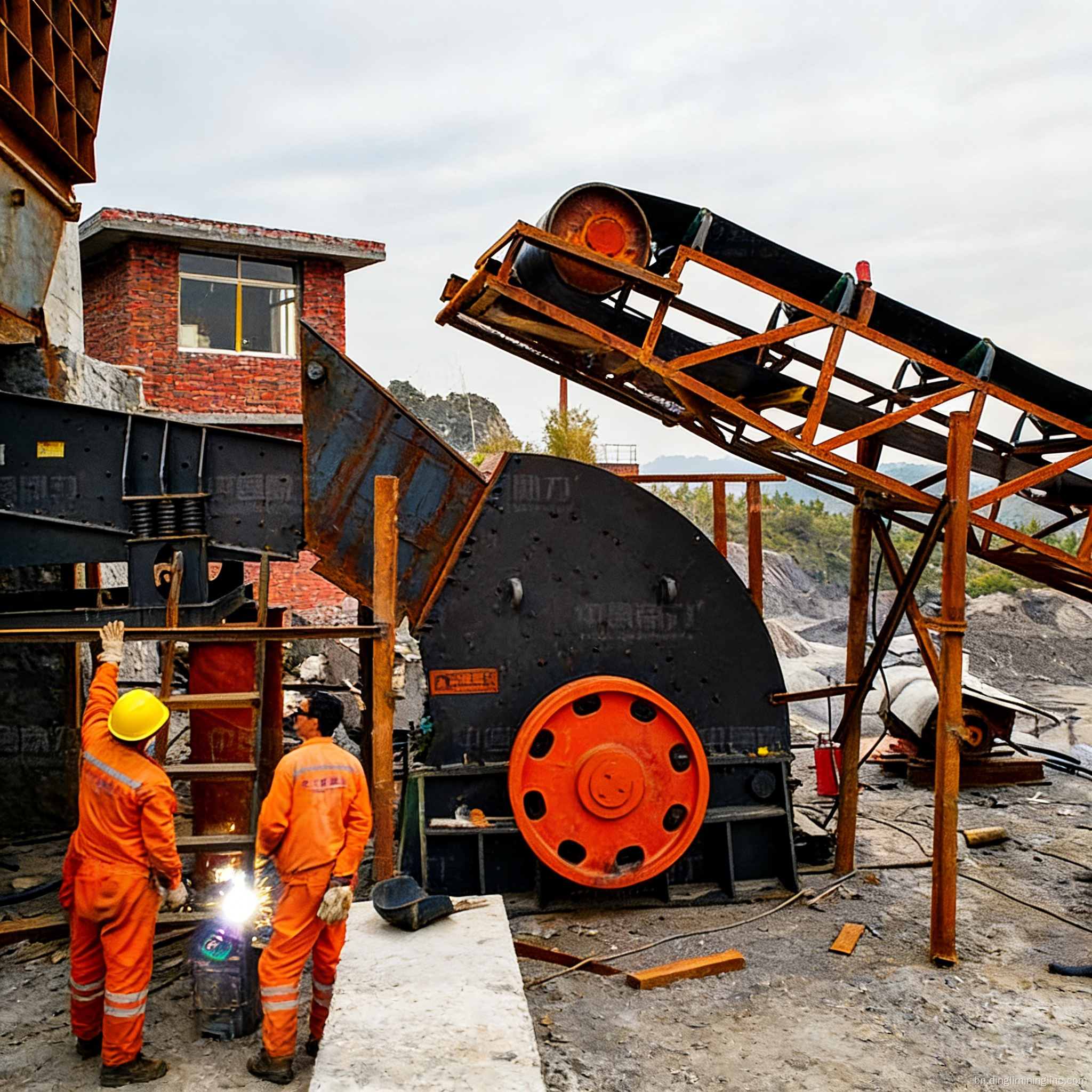 ছোট প্রকল্পের জন্য কম্প্যাক্ট চুনাপাথর নিষ্পেষণ সিস্টেম