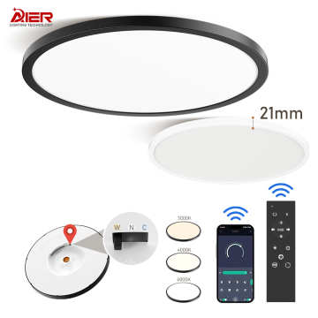 Ultra Slim Surface Mounted Decor Round 3CCT LED Ceiling Light Fixture