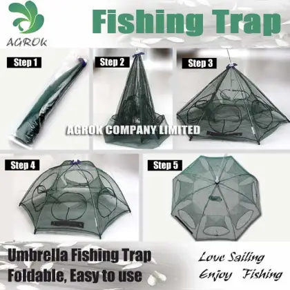 Ice Fishing Trap Umbrella Fishing Shrimp Trap UT461