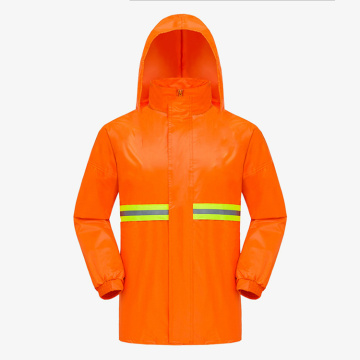 Waterproof Rubber Rain Jacket Poncho for Motorcycle Riders PVC Raincoat