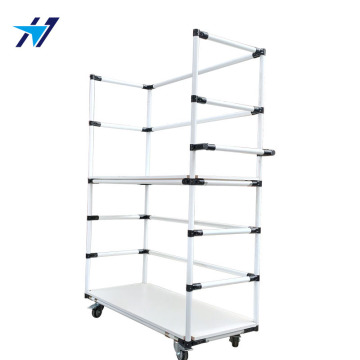 Magerrohrmaterial-Rack-Trolley