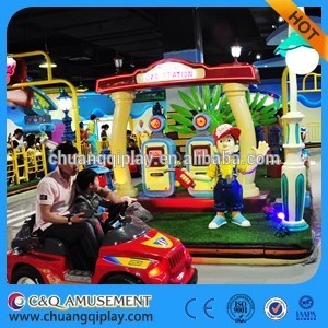 C&Q indoor playground equipment for FEC theme rides, Driving School fr kids and parents, kids battery car, fiberglass car