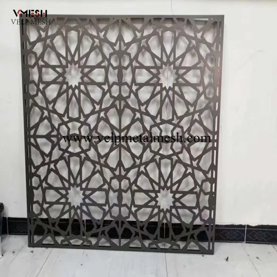 Decorative Aluminum Partition Screens - Powder Coating & Laser Cut Designs