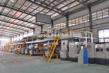 high speed single corrugated cardboard production line