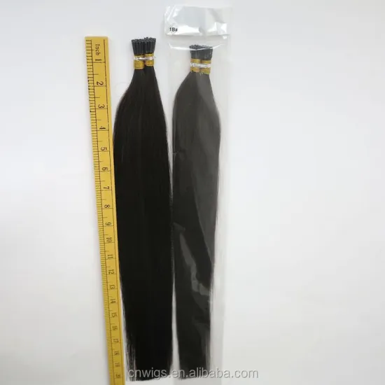 XUCHANG HARMONY HAIR STOCK 300 Strands 1g/strand 20 inch Color #1B Cuticle Intact stick i tip human hair extensions