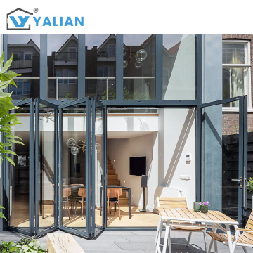Modern High-Performance Aluminum Alloy Folding Glass Door