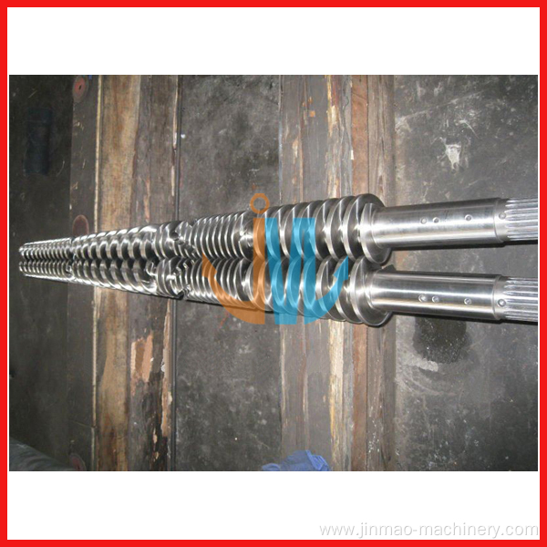 Conical twin screw for extruder machine/PVC pipe