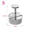 Adjustable Small Stainless Steel Hamburger Patty Press