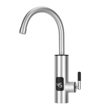New 3000W 220V Stainless Steel Bathroom Faucet with Hot Cold Water Tap and Temperature Display