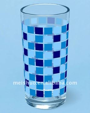 decal glass juice cup