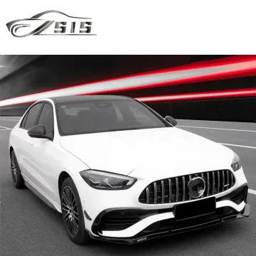 C-Class W206 C200L C260L B-Style Front Lips and Carbon Fiber Roof Spoiler for 2022 Models