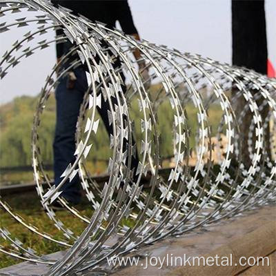 Heavy-Duty Galvanized 500mm Razor Blade Wire