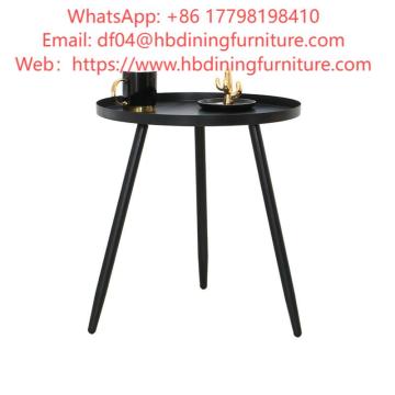 Dining Furniture Round Tray Coffee Table Factory Customization Nordic Style Living Room Metal Painting Leisure Coffee Table