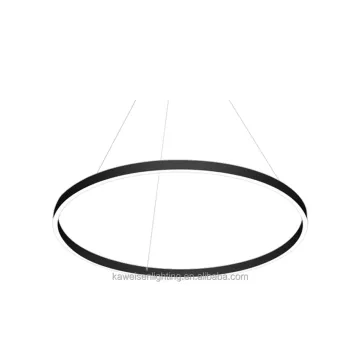 Customizable LED Ceiling Lights: 600mm Profile Round Ring Circular Suspended Mounted Fixtures & Pendant Chandeliers for Home Office