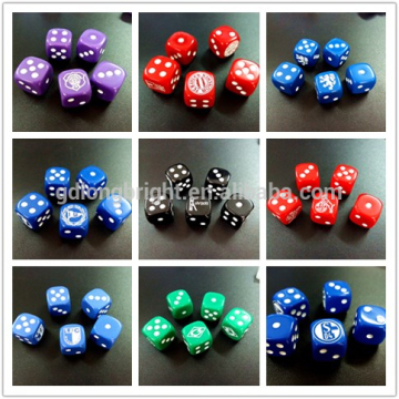 Wholesale Acrylic Customized Printed /Engraved Colored Dice