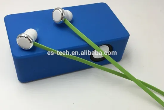 Flat cable in ear earbuds, flat wire stereo earphone