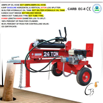 24ton Gas Log Splitter 610mm (LS24T-B3-610mm)