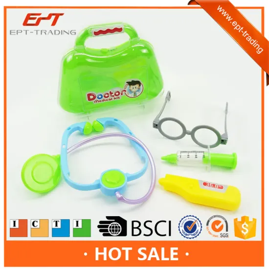Hot sale children plastic doctor play set diy dentist toy