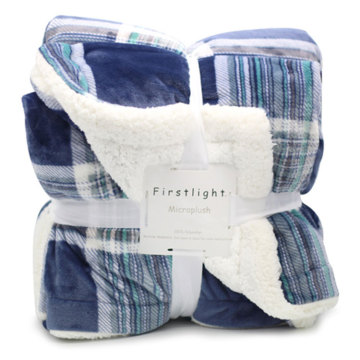 Flannel and Sherpa Double layer Blanket