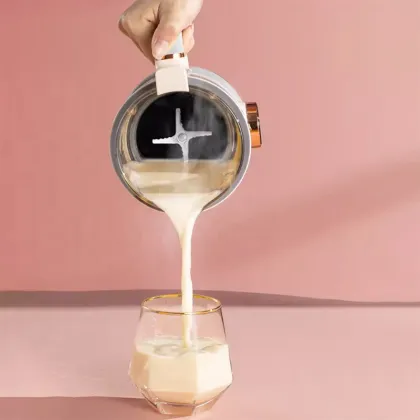 Automatic Almond Milk Maker with Auto Clean Glass for Homemade Soy and Oat Milk