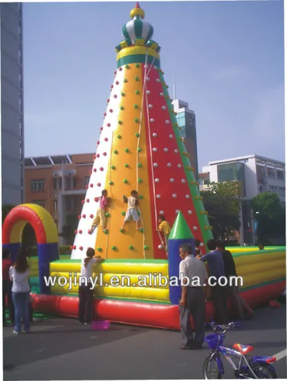 Artificial rock inflatable climbing wall