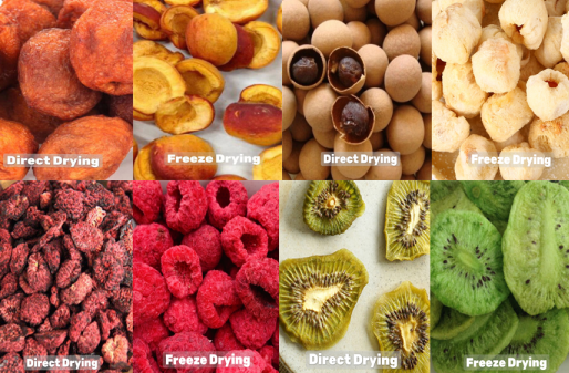 Freeze drying vs drying vs air drying