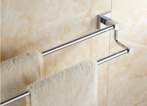 Ensemble d&#39;accessoires de salle de bain carrés SS / Zinc de haute qualité avec porte-serviettes crochet porte-papier hygiénique