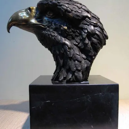 Outdoor decor large fiberglass eagle head