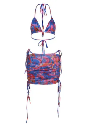 Bikini Print Swimsuit Women Swimwear