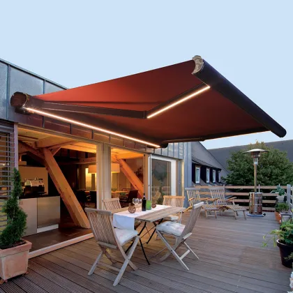 Canopy Shading Retractable Awning Premium Electric Full Cassette Retractable Awning