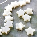 Natural White Shell Star Beads for Jewelry Making