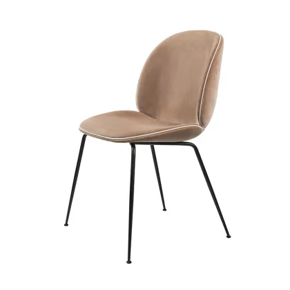 Matte Black Gubi Beetle Chairs with High Elastic Foam Sponge