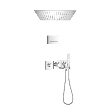 Thermostatic shower set for concealed installation