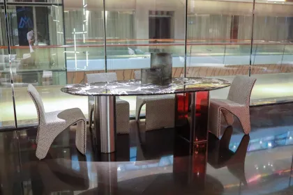 Modern Circular Dining Table "Elegance in the City"