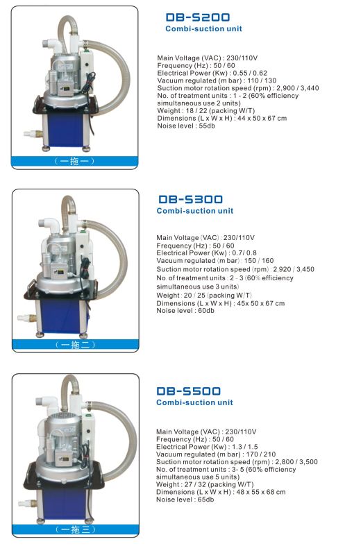 Bombi-Suction Unit Db-S200, S300, S500