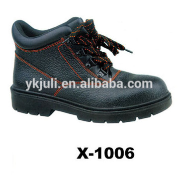 leather upper and pu under safety shoes