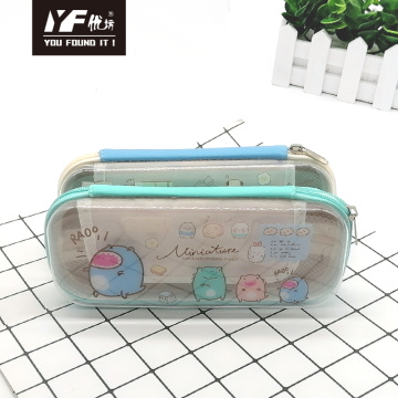 Amigos de gatos personalizados estilo PVC Pencil Case &amp; Bag Bag multifuncional