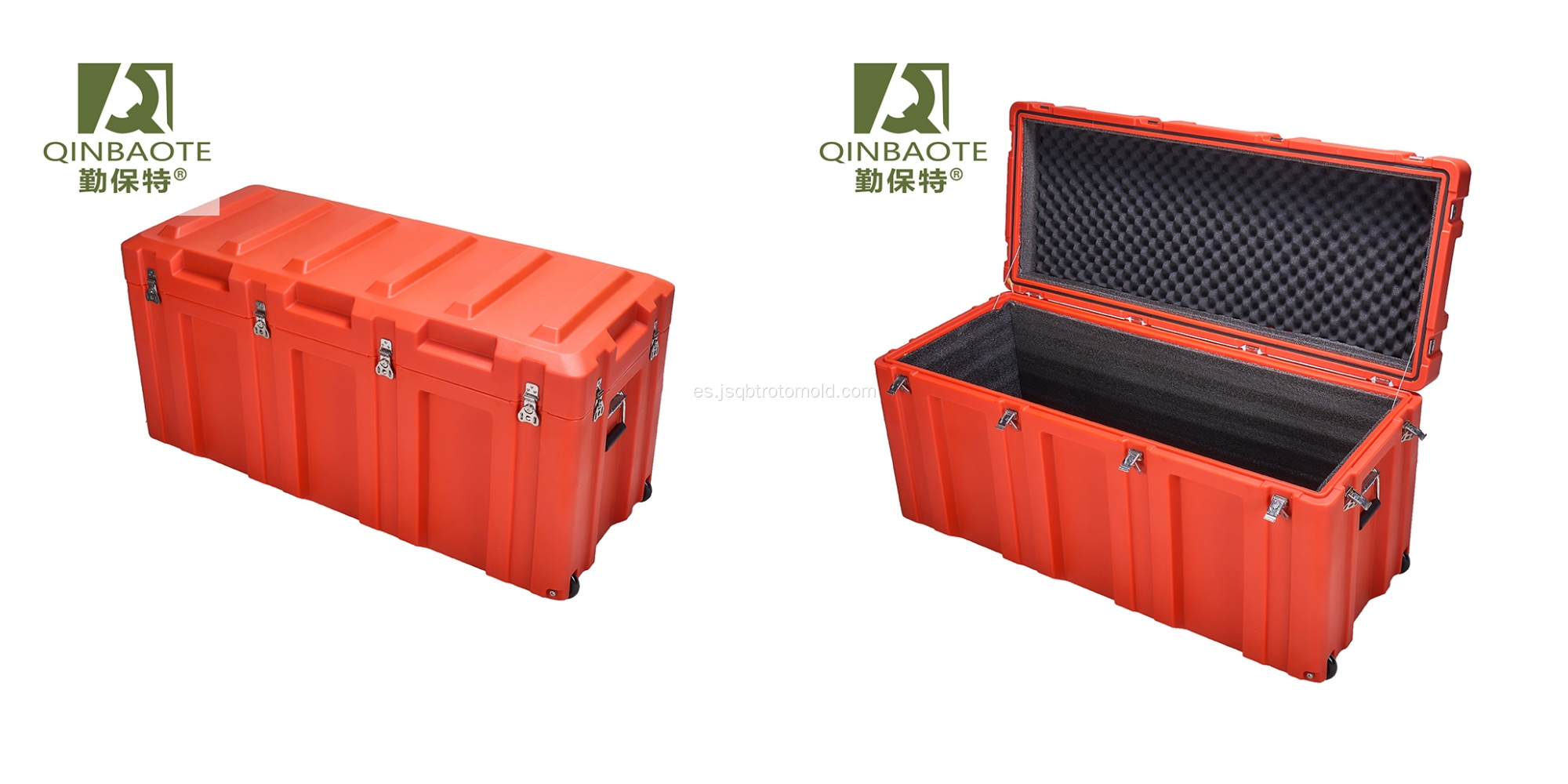 Estuche de transporte para equipo de monitorización de herramientas de rotomoldeo