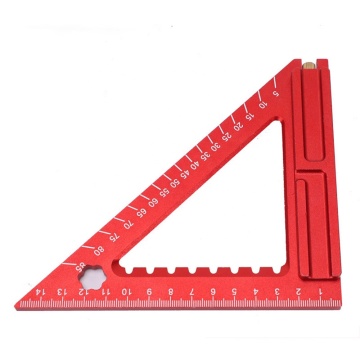 Roter Schreiner mit Aluminium 7 Zoll Dreiecksquadrat