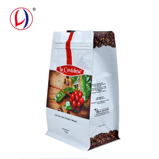1KG Coffee Bag with Valve and Resealable Zipper - Ziplock Packaging